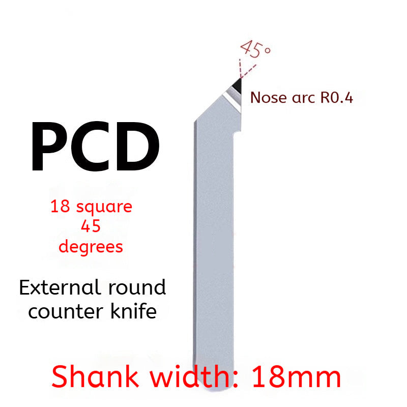 1163-PCD diamond turning tool cylindrical plane super bright CBN boron nitride tool 20 square 60/90 degrees gemstone knife non-standard Shandong Denso Pricision Tools Co.,Ltd.